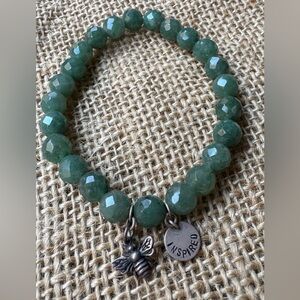 Bee inspired stretch bracelet